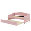 Twin Size Upholstered Daybed With Light And Trundle-1260231018