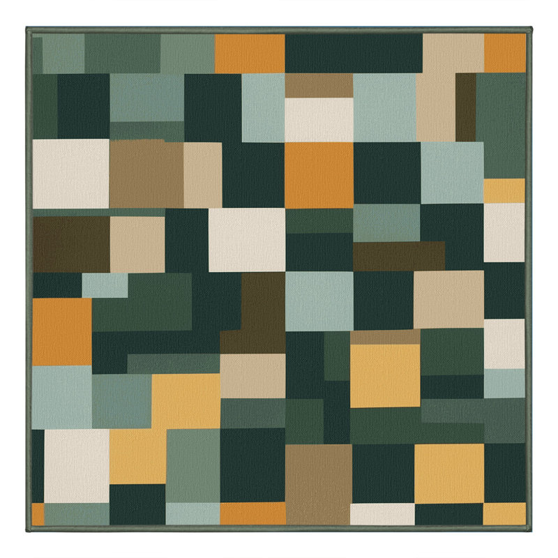Tapis à motifs, Carré 5 pi