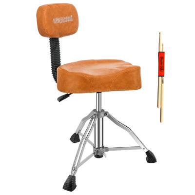 Tabouret rembourré de 5 po à motif de trône de 5 po avec siège à hauteur réglable Airlift et capacité de charge de 441 lb