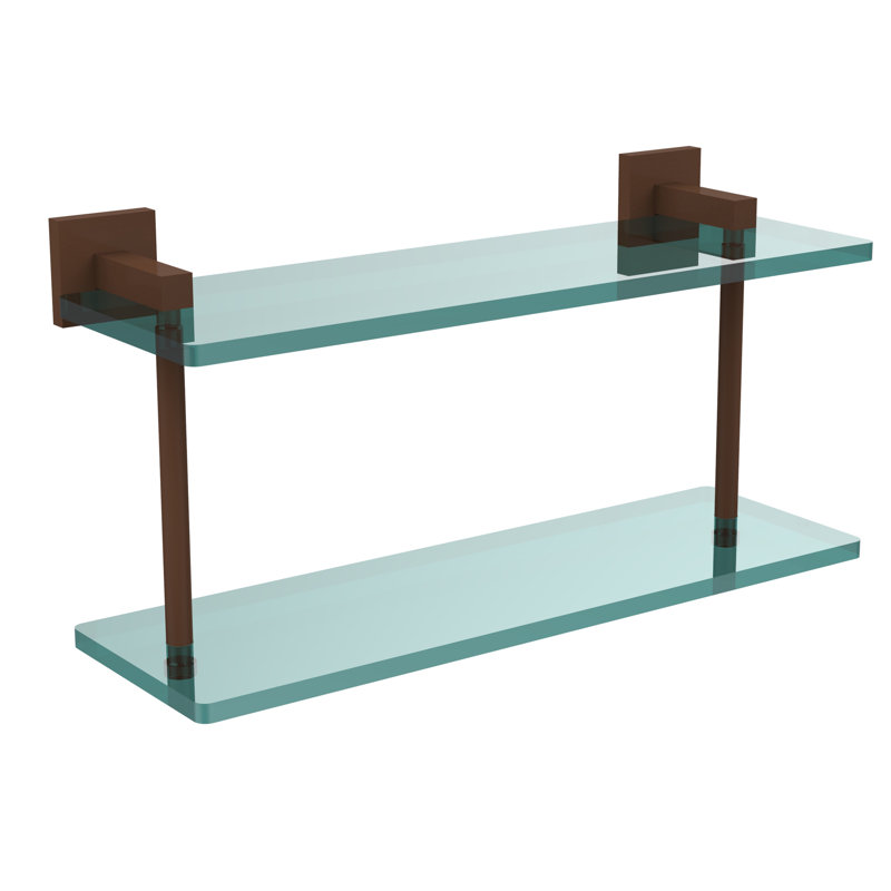 Haranu 2 Piece Tiered Shelf, Antique Bronze
