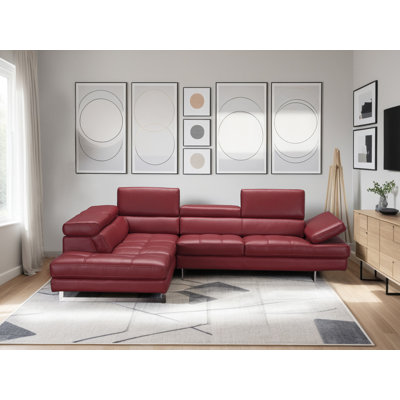Canapé modulaire en cuir 2 pièces Antalya