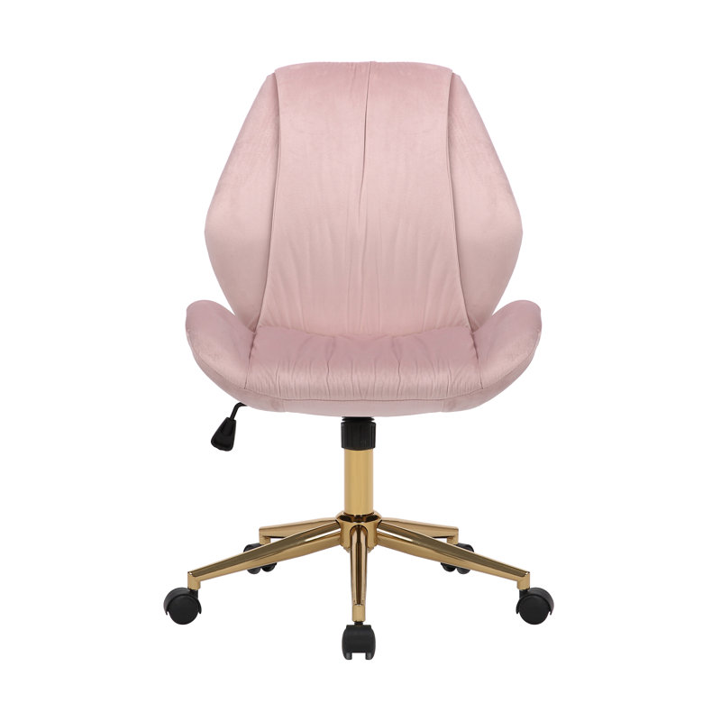 Velvet Task Chair, Pink