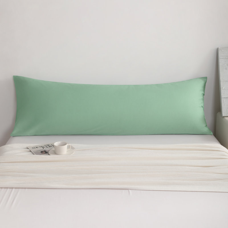 Housse de coussin 100% coton doux et respirant, housse pour coussin de fermeture à enveloppe, 20 po x 54 po, paquet de 1