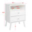 Table de chevet 2 tiroirs Breux-620740129