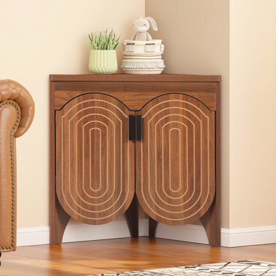 Lenord 30.7"Corner Accent Cabinet