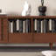Meuble télé en bois massif avec rangement Design Design-105206953