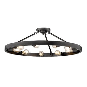 Easterwood 9-Light 32'' Semi Flush Mount