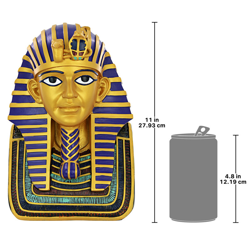 Golden Shroud Egyptian King Tut Bust