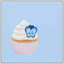 Pansy Cupcake Print by Katy Montica-129019632-129019637