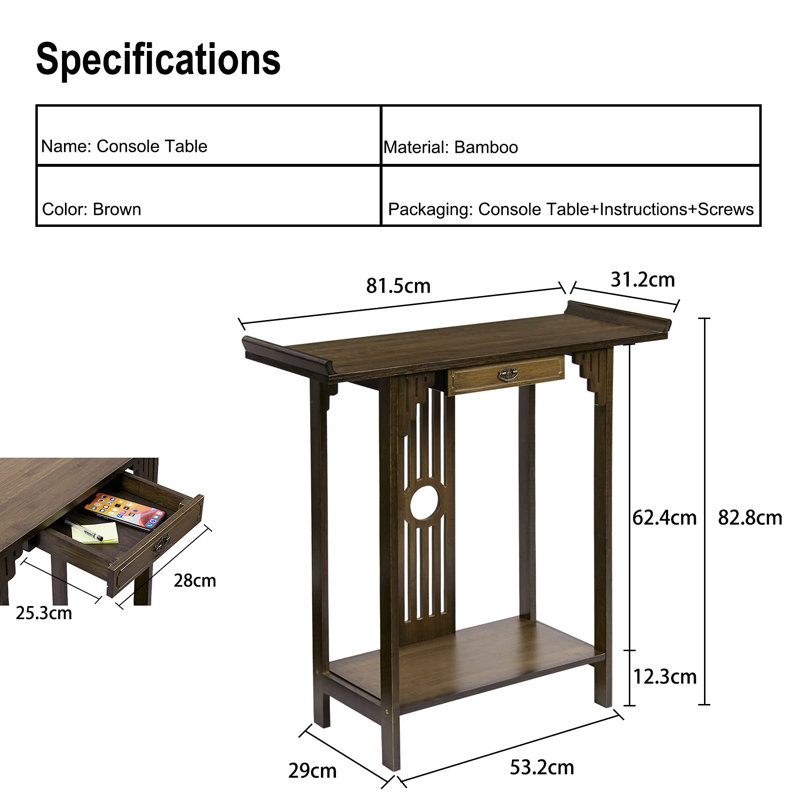 Richelle 81.5cm Console Table