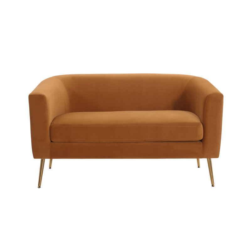 Loveseat, Natural Velvet