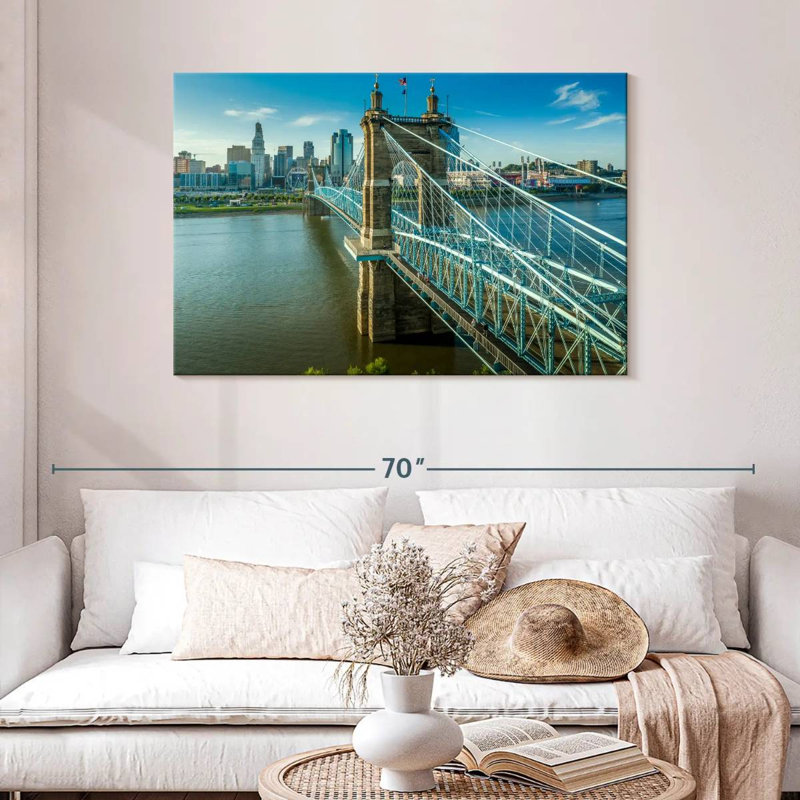 Lilie John A Roebling Bridge, 30" H x 45" W