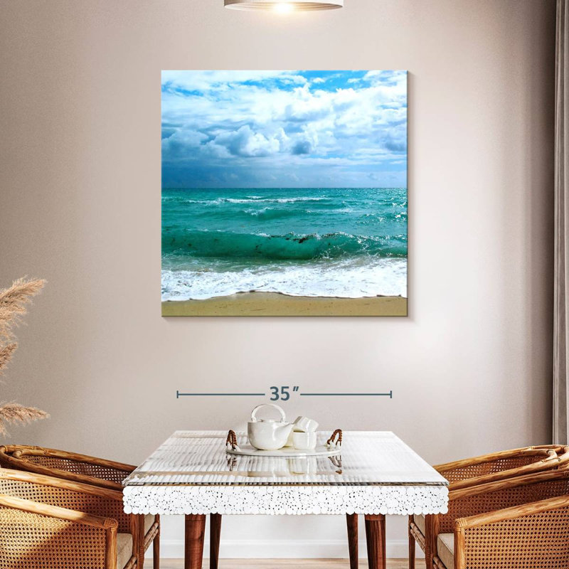 Gillard bleu sarcelle Surf II, H 39 po x l 39 po