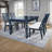 Westport Modern Farmhouse Upholstered Dowelback Dining Chair - Set Of 2 - Navy-1192014585