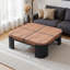 Table basse française rétro classique avec un design élégant et une fabrication robuste