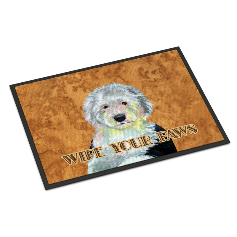Paillasson d’intérieur antidérapant texline Wipe your Paws, Rectangle 1 pi 6 po x 2 pi 3 po