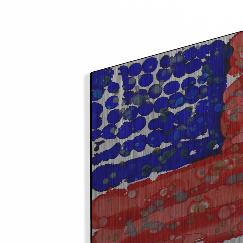Art mural en métal Brayden Studio® «Bless America» par Lovitude, H 12 po x l 16 po