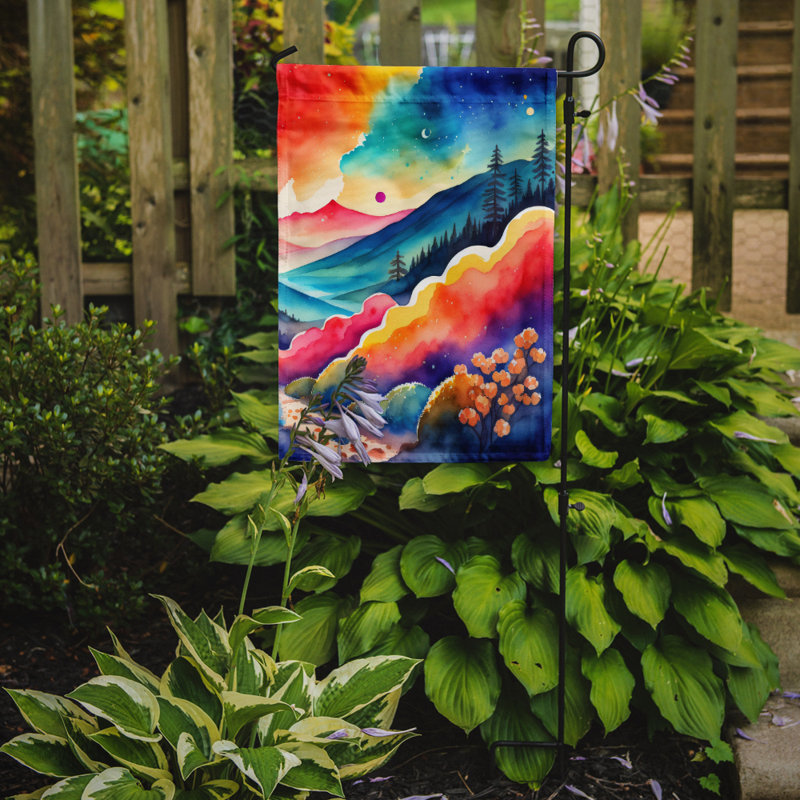 Drapeau de jardin double en polyester H 15,5 po x l 11,25 po