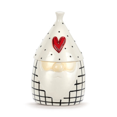 Red Heart Gnome Planter - 4X7.5In