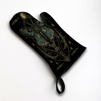 Dream Moth Oven Mitt Cotton Twill