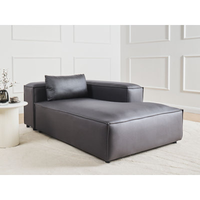 Faux Leather Chaise Lounge