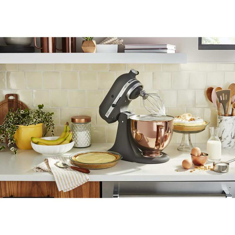KitchenAid 5 Quart Tilt-Head Metallic Finish Stainless Steel Bowl, Radiant Gold