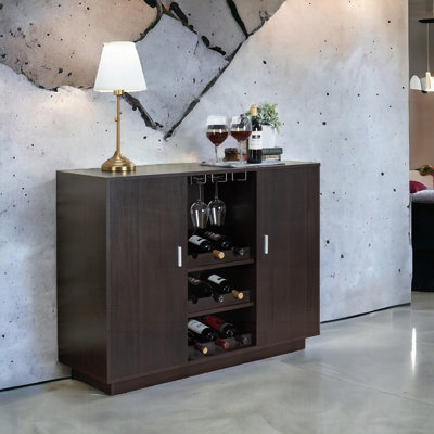 Armoire à vin avec finition espresso