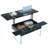 43.3-inch coffee table with height-adjustment function (with storage space) combines rustic style with tempered glass, space-saving design, multiple color options, suitable for living room and office, Natural Wood-244414335