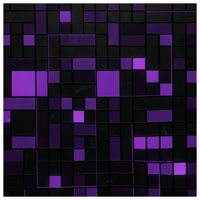 Couette à motif géométrique violet, Queen