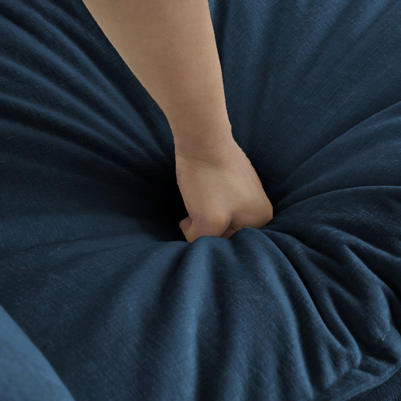 Tissu chenille, convient à différentes configurations, mélanges bleus avec canapés 2 à 4 places, teinte