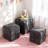Ottoman Foot Rest Soft And Comfortable Ottoman Square Corduroy Woven Design Sofa Stool-1109677906