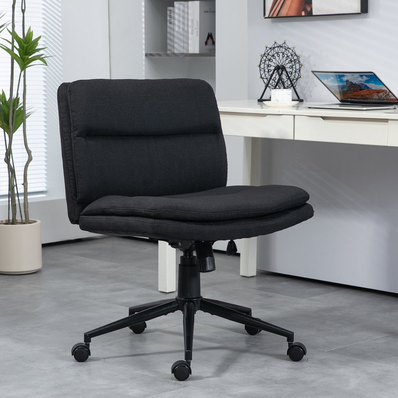 Chaise de bureau Bauke, Oui, Noir