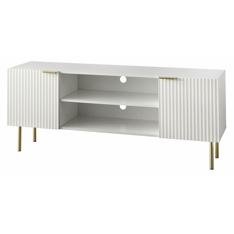 Jarlyn TV Stand for TVs up to 65", White