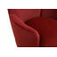 Fauteuil demi-tonneau pivotant avec base en acier inoxydable pour le salon-101959562-114120716