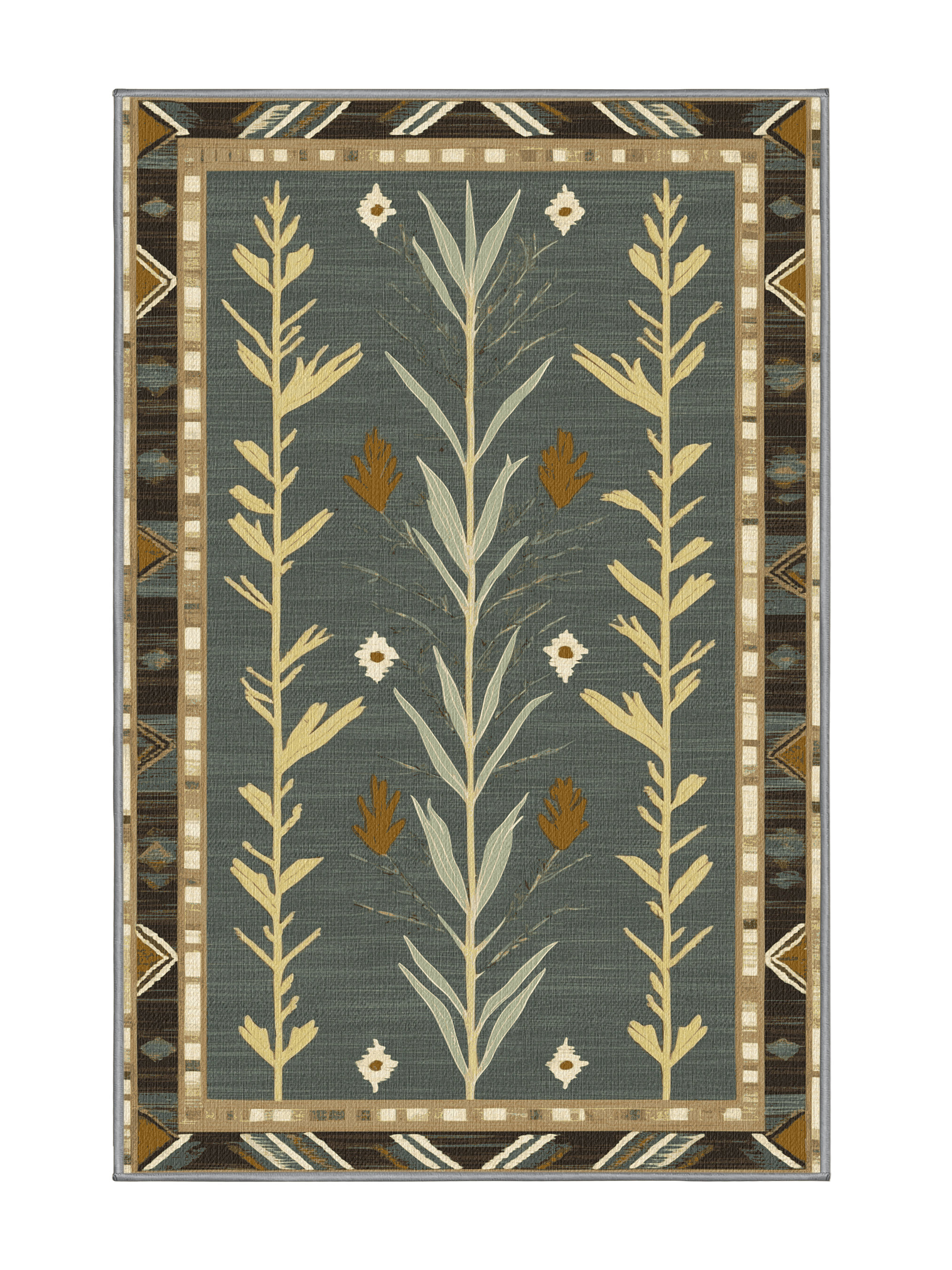 Dakota Fields Washable Desert Flora Southwestern Area Rug | Wayfair
