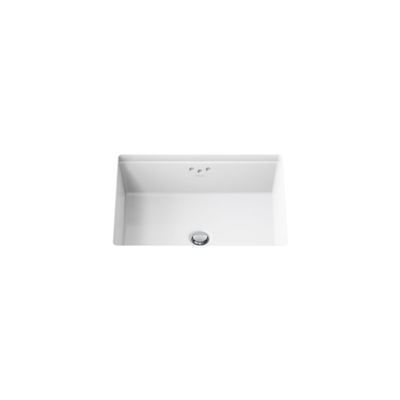 Kathryn 6.25" Undermount Bathroom Sink in White with Glazed Underside