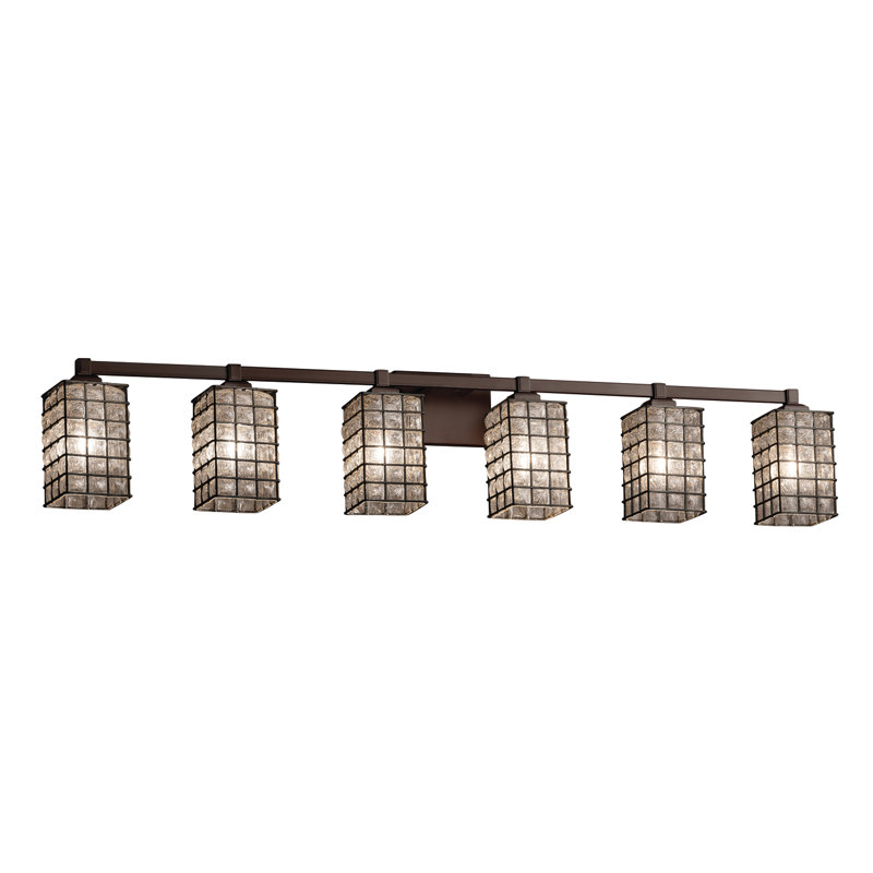 Éclairage pour meuble-lavabo 6 lumières Lanning, Bronze foncé