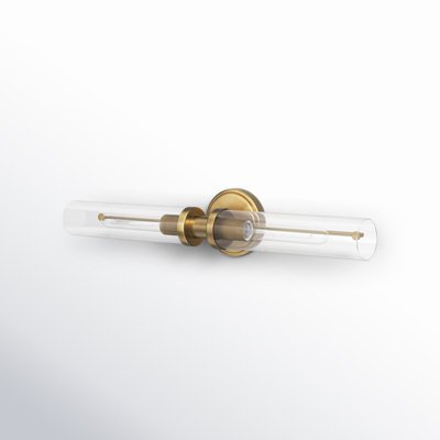 Katya 2 Light Transparent Dimmable Bath Bar