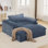 Chaise longue surdimensionnée 69 po en chenille désossée sans assemblage