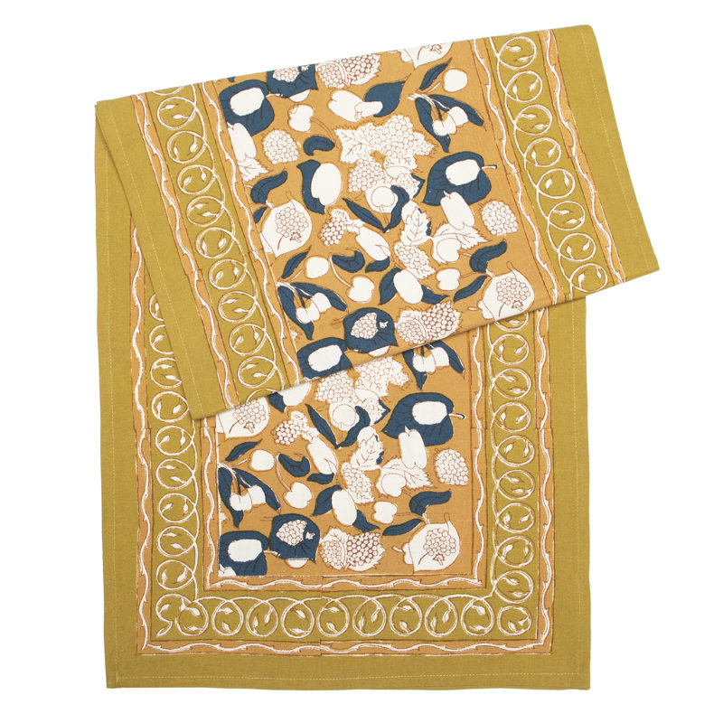 Bryssa Runner - Rectangular, Gold/Beige, 90" x 16"