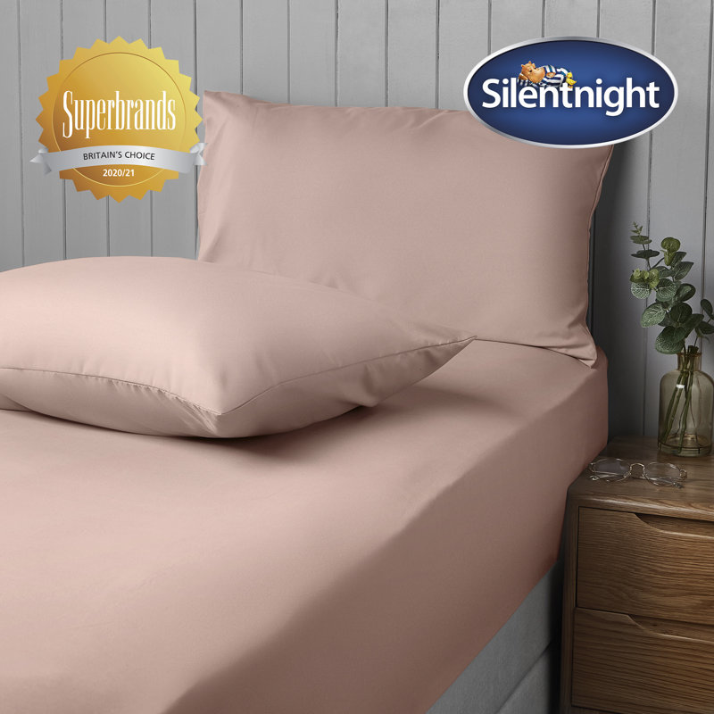 Silentnight Supersoft Plain Microfibre Housewife Pillowcase, Pink