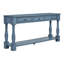 Table console longue de 63 po avec tiroirs de rangement et tablette inférieure pour le vestibule et la table d'entrée-172124053
