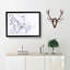 Branch Of A White Magnolia Tree Painting - Single Picture Frame Print on MDF-56632655-56632659