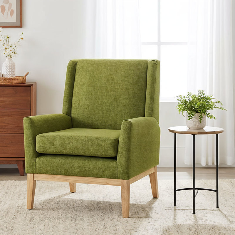 Fauteuil Amazonia, Mélange de polyester vert