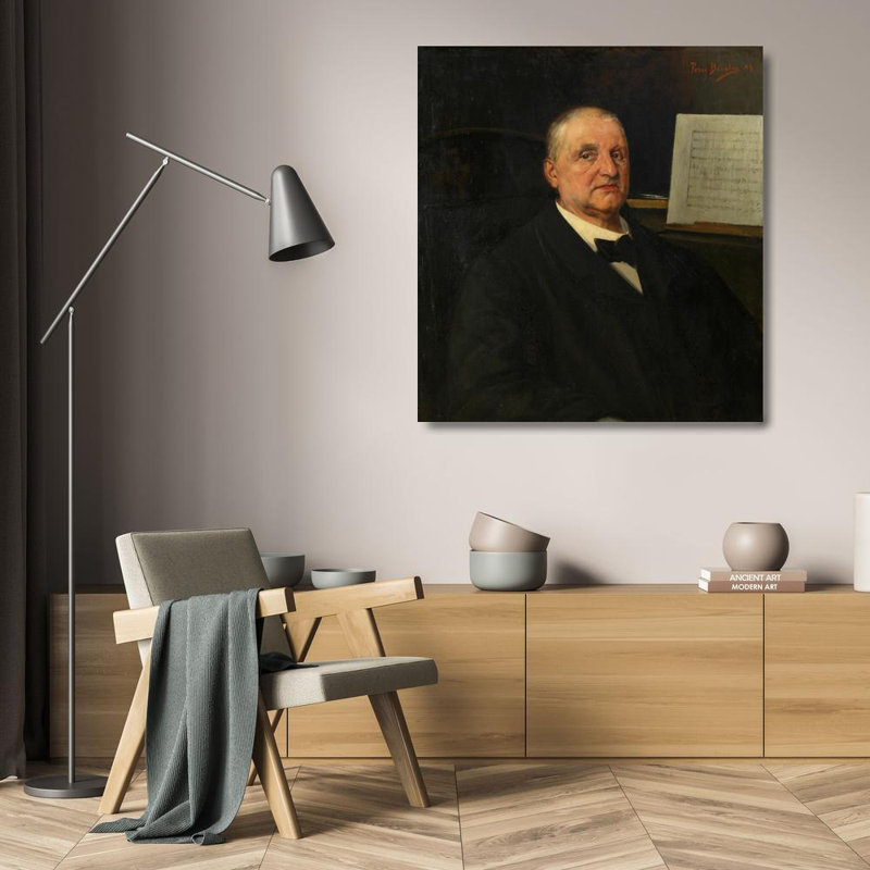 "Anton Bruckner, Composer" par Ferry Beraton - Art mural sur toile tendue avec châssis, H 24 po x l 17 po