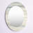 Watercolor Colorfields I - Printed Modern Mirror - Oval or Round Wall Mirror-589076444