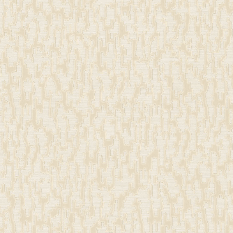 Papier peint abstrait Glam, Crème, crème