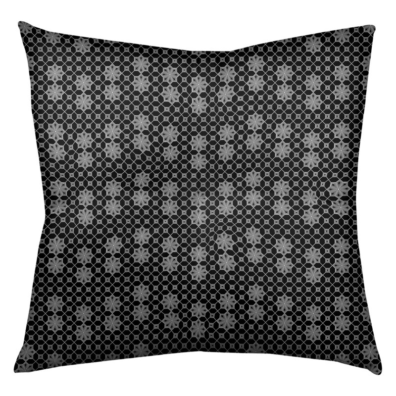 Coussin Katelyn Elizabeth, 30 po x 30 po, Noir