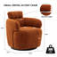Fauteuil d'appoint pivotant en laine Adrein-445709163