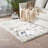 White Shag Faux Sheepskin Fluffy Fur Washable Area Rug with Gray Tip-318383184